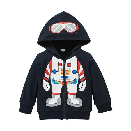 

Tagold Fall Savings Clearance Winter Coats for Toddler Baby Cute Hooded Autumn Boy Cartoon Sweater Pullover Top