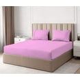 thumbnail image 3 of PURE DREAMS BEDDING-Hotel Luxury Sheet Set 4 Piece-100% Egyptian Cotton, 300 TC, Fits up to 18" Deep Pocket-Pink Solid, Twin Size, 3 of 6