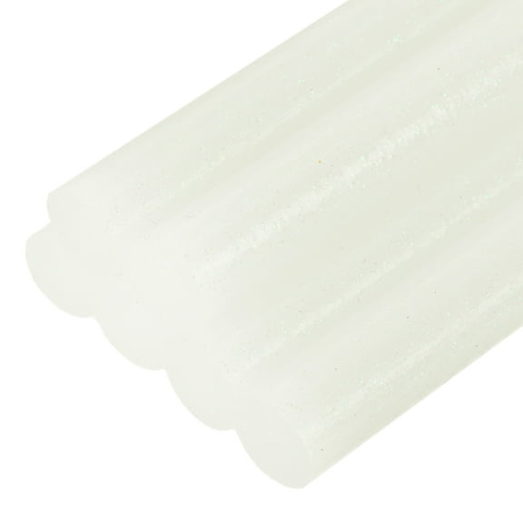 Uxcell Mini Hot Glue Sticks for Glue Gun 0.43-inch x 4-inch Glitter White 6pcs