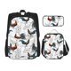 thumbnail image 1 of Disketp Cool Chicken Mochila Estampada de Gran Capacidad con Lonchera y Estuche, Set de 3 Piezas para Estudiantes, 1 of 7
