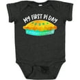 thumbnail image 3 of Inktastic My 1st Pi Day Blue Green Pie Pan Pun Boys or Girls Baby Bodysuit, 3 of 5
