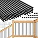 thumbnail image 3 of HTWAVE Lot de 101 Balustres de Terrasse en Aluminium de 36 Pouces, Barreaux Ronds Noirs pour Rambarde de Terrasse, Balustres de Terrasse en Métal Creux de 3/4 Pouces de Diamètre avec Vis pour Rambarde, Clôture, Porche, Escalier, Barreaux d'Escalier, 3 of 4