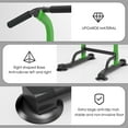 thumbnail image 7 of Adjustable Pull Up Bar & Dip Station - 10 Height Settings, 400LBS Weight Capacity, Multifunctional Home Gym Strength Trainer for Men and Women Fitness, Black+ Green, 7 of 7