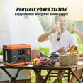 thumbnail image 2 of KFFKFF Compact Energy Unit, 296Wh, Lithium-ion Backup Battery, Solar Generator, 300W with 600W Peak, Pure Sine Wave AC, USB QC3.0, LED Lighting, Ideal for Outdoor Activities, Home Use, Emergencies, 2 of 9