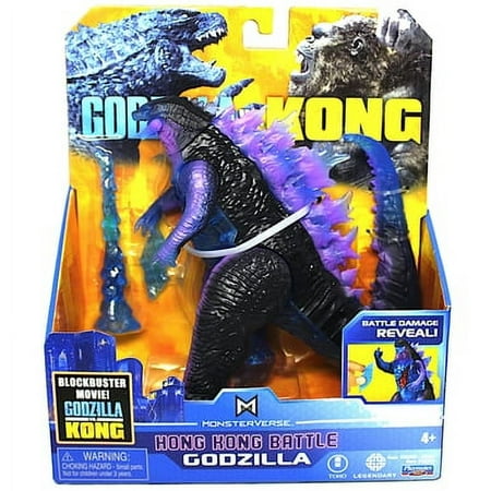 Godzilla vs Kong Hong Kong Battle Godzilla with Battle Damage Figure 6"