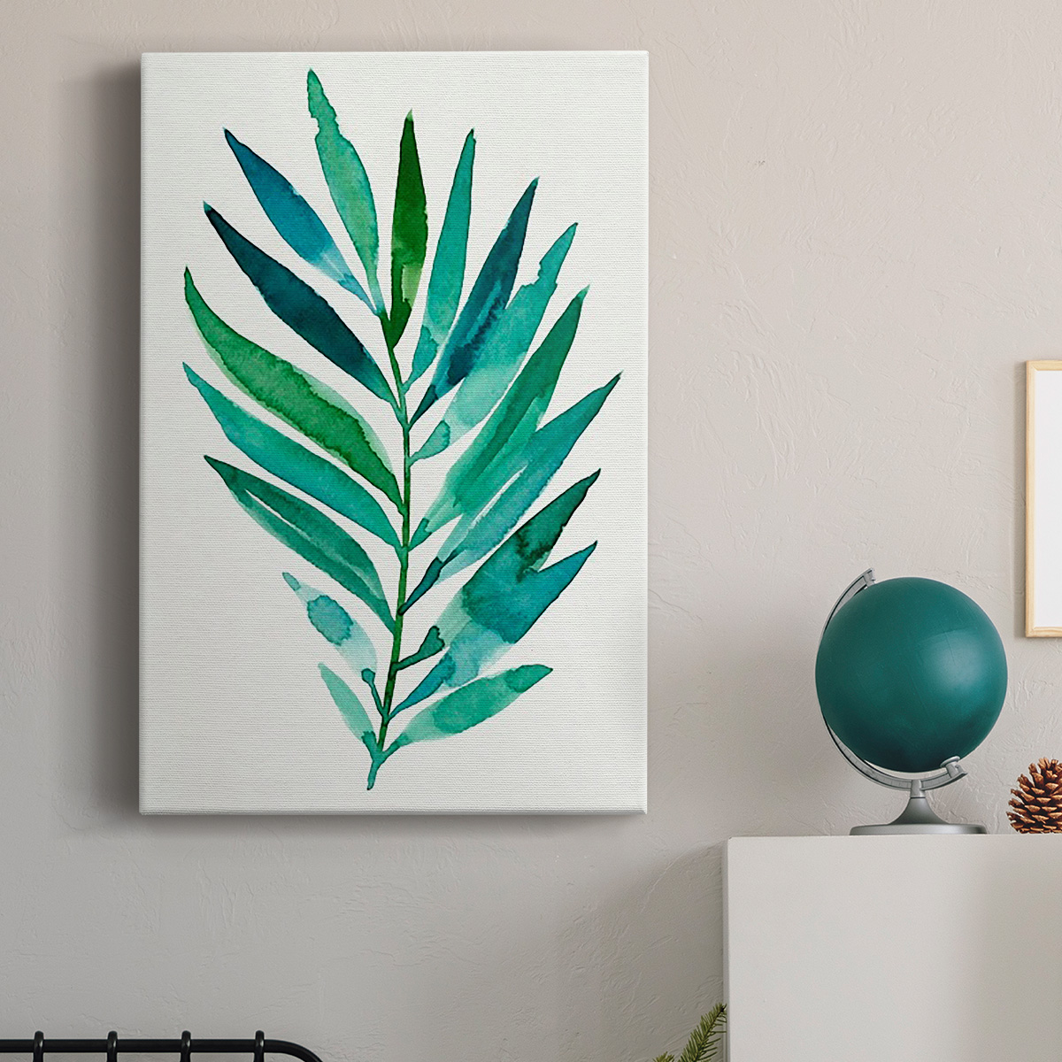 Palm Frond Flow I Premium Gallery Wrapped Canvas - Ready to Hang