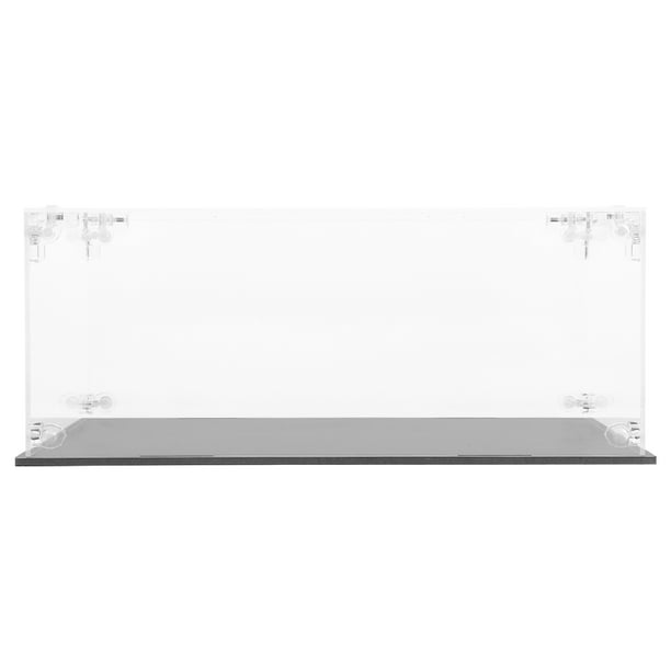 Vitrina de plástico transparente para maquetas de coches, resistente al polvo, para vehículos a escala 1/24, ideal para coleccionistas de juguetes.