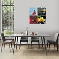 thumbnail image 5 of Zen Canvas Wall Art Spa Still Life with Black Stone Green Candle Pink Waterlily Yellow Flowers Picture Posters for Spa Yoga Room Bathroom, Framed Green 12"x12"x4pcs, 5 of 6