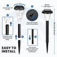 thumbnail image 2 of 8 Pack Solar Outdoor Lights, Waterproof Cool White Pathway Lighting for Yard, Garden and Patio, 2 of 7