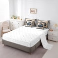 thumbnail image 3 of YST Ensemble de Literie Rustique de Ferme 7 Pcs avec Draps, Taille Grand, Polyester, 3 of 5