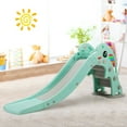 thumbnail image 2 of Costway 3-in-1 Kids Climber Slide Play Set w/Basketball Hoop Indoor & Outdoor Green, 2 of 11