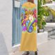 thumbnail image 3 of Vestido largo con diseño retro hippie de Flower Power, estilo paloma, elegante y chic, vestido de noche, vestido de fiesta de lujo para mujer, 3 of 5