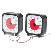 Time Timer 3 inch Visual Timer— 60 Minute Kids Desk Countdown Clock with Dry Erase Activity Card