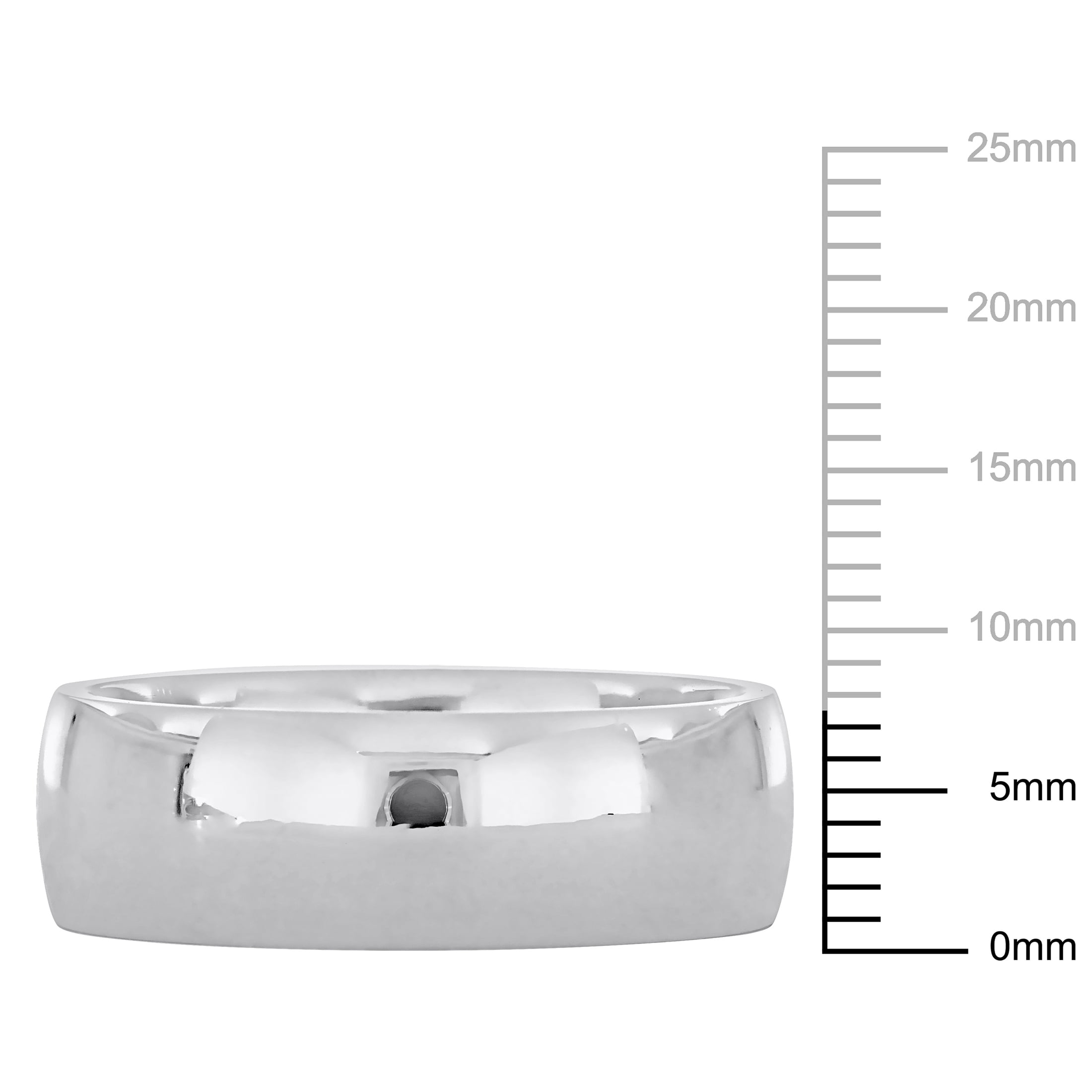 Everly Men's 14k White Gold Wedding Ring