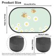 thumbnail image 7 of Yuyamidu Bee Car Window Shades for Side Window 2 PCS Daisy Baby Car Window Sun Shades Green Car Rear Window Shade for Kids Car Window Sun Protection Auto Interior Accessories, 7 of 7