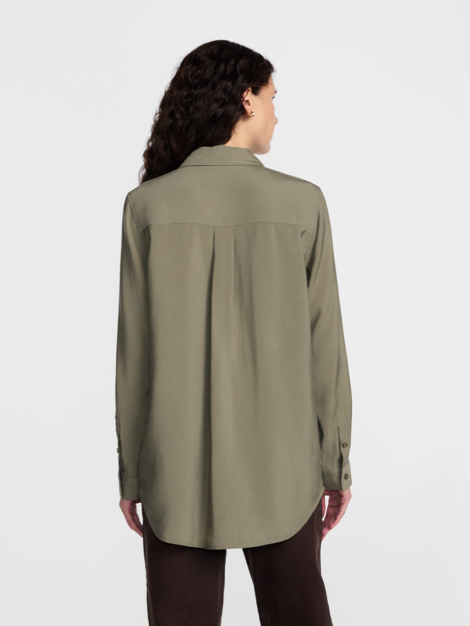 Scenario Women's Utility Tunic Shirt with Long Sleeves, Sizes XS-XXXL