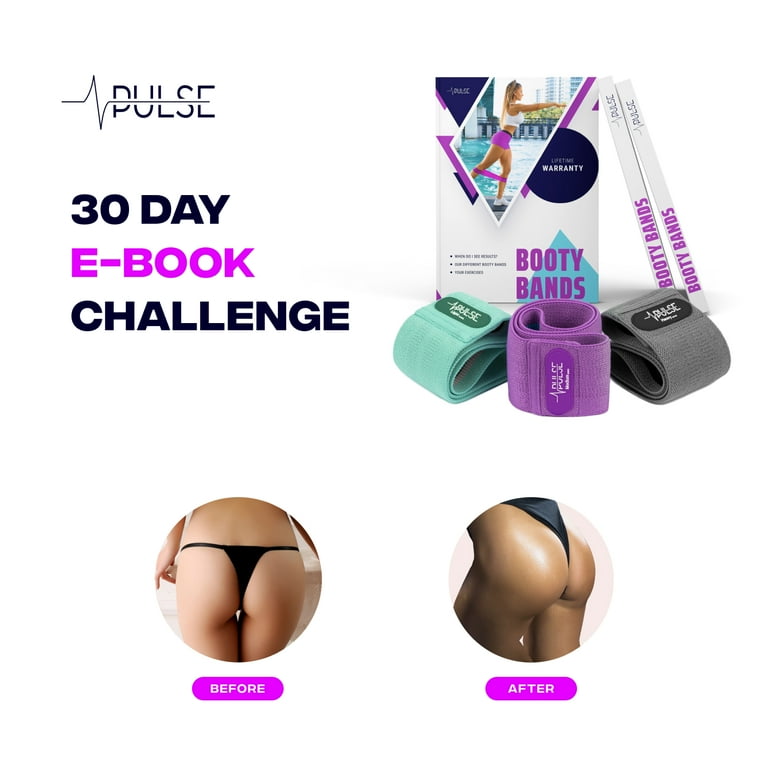 Pulse Athletics Resistance Bands for Legs and Butt 3 Nonslip