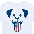 thumbnail image 3 of Instant Message - 4th of July - Dog Tongue American Flag - Toddler & Youth Short Sleeve Graphic T-Shirt, 3 of 6