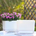 thumbnail image 5 of Self Watering Plant Pot Self Watering Planter with Visible Reservoir Square Planter Pot Double Layer Flowerpot for Indoor Plants (Square L), 5 of 10