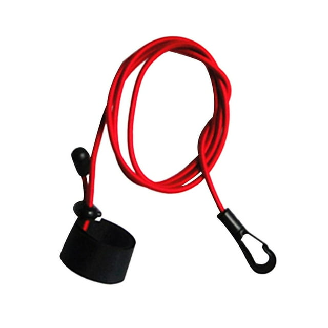 S SERENABLE Canne à Pêche Élastique/ Laisse pour Pagaie de Kayak avec Crochet Rouge Rouge B