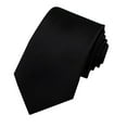 thumbnail image 2 of LYEAA Men's Neckties Solid Color Self Tie Business Formal Men Neck Tie Party Wedding Prom Club Suit Neckwear Black, 2 of 3