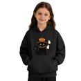 thumbnail image 5 of Grblisyd Girls Casual Long Sleeve Hoodies Cute Oversized Halloween Sweatshirt Tops with Kangaroo pocket, 5 of 6