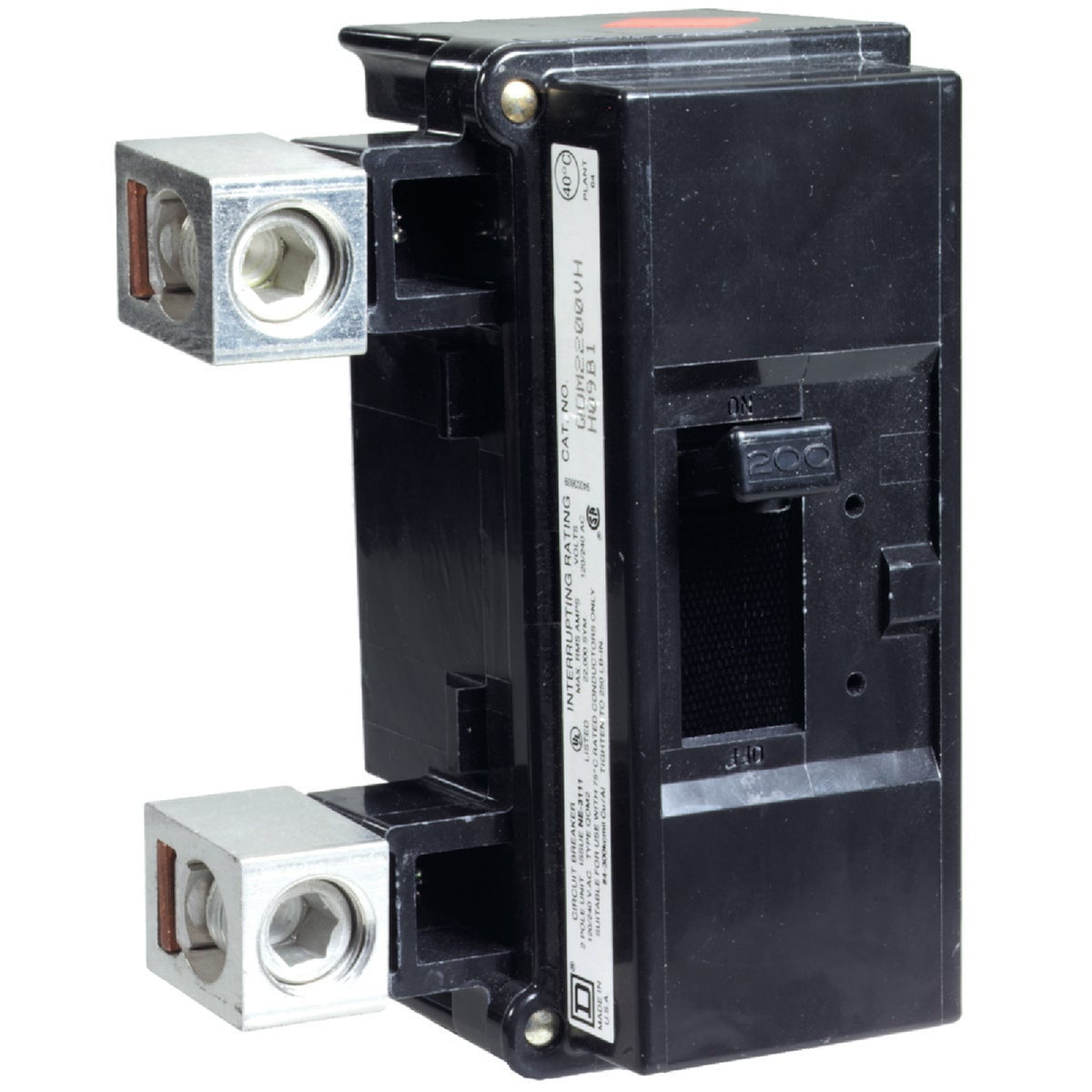 Square D QO 200A DoublePole Standard Trip Main Breaker QOM2200VH