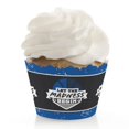 thumbnail image 1 of Blue Basketball - Let the Madness Begin - College Basketball Party Decorations - Party Cupcake Wrappers - Set of 12, 1 of 3