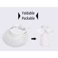 thumbnail image 7 of Women's UPF 50+ UV Sun Protective Convertible Beach Hat Visor White, 7 of 7