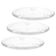 thumbnail image 3 of UPKOCH Candle Holder Plates 3Pcs 3.9In Round Glass Elegant, 3 of 8