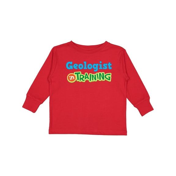 Inktastic Geologist in Training Boys or Girls Long Sleeve Toddler T-Shirt