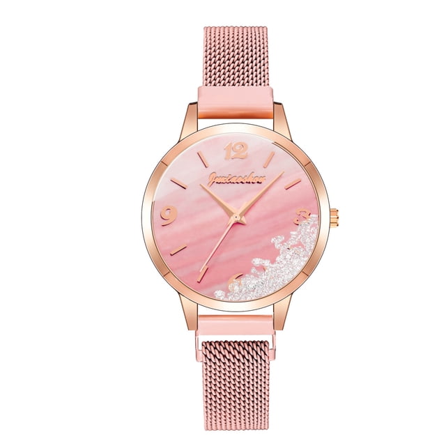 Jusqu'à 65 % de Rabais Montre Mode Femme Horloge Acier Inoxydable Décontractée Robe Poignet Cristal Collier Bagues Boucle d'Oreille Bijoux en Liquidation