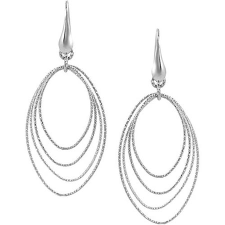 Brinley Co. Sterling Silver Multiple Oval Dangle Earrings
