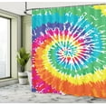 thumbnail image 5 of Ambesonne Rainbow Shower Curtain, Rainbow Tie Dye Effect, 69"Wx70"L, Multicolor, 5 of 5