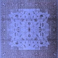 thumbnail image 1 of Ahgly Company Machine Washable Indoor Square Oriental Blue Industrial Area Rugs, 5' Square, 1 of 4