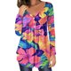 thumbnail image 1 of Camiseta suelta estampada a la moda para mujer, blusa de manga larga, cuello redondo, camisetas informales Fridja  fjkfkj2295, 1 of 6