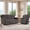 Gray, variant on Ebello Power Recliner Sofa, 3-Seat Soft Fabric Reclining Couch with Adjustable Footrest, Side Pockets & Overstuffed Armrest Backrest for Living Room, Gray