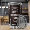 thumbnail image 3 of Drummer Coffee Tumblers Thanks Tumbler Gifts For Music Lovers Dad Boys Adults Birthday Christmas Day Mug 20 oz Drum Stainless Cup Large Travel Cups Funny Insulated Mugs, 3 of 6