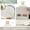 thumbnail image 4 of 8x10 Rugs for Living Room Khaki, Washable Boho Area Rug Non-Slip, Ultra Soft Geometric Tribal Traditional Farmhouse Carpet for Dining Room Bedroom Dorm Office Home Decor, 4 of 5