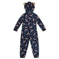thumbnail image 4 of Family Christmas Matching Pajamas, Cartoon Deer Zip Up Onesie Pajamas Christmas Hooded Jumpsuit Home-wear, 4 of 8