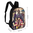 thumbnail image 2 of Gorillaz Backpack Rucksack Book Bag Schoolbag Shoulder Bag Casual Hiking Daypack, 2 of 8