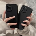 thumbnail image 2 of Funda de teléfono de silicona TPU negra de alta gama a prueba de golpes para Iphone 14, 13, 12 Pro, 11 Pro, Max, X, Xs, XR, 7, 8 Plus, SE, cubierta de lente protectora para hombres Fivean unisex, 2 of 2