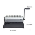 thumbnail image 3 of Factory Office Comb Binder RS-12 Binding Machine Comb-Type/Clamp Folder Of A4 Paper Bookbinding Machine ,Pinpoint Punching, 3 of 6
