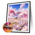 thumbnail image 2 of Cuadros Decorativos Kits de pintura de diamantes DIY 5D de City of Sky decoración de pared de taladro redondo completo (sz2620) Likrtyny embutido en tela, 2 of 8