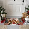 thumbnail image 6 of Seyotauo Christmas Gingerbread House Bath Mat Christmas Bathroom Floor Rugs 23.6 x 15.7 Inches Cute Winter Non Slip Mat Soft Absorbent Cute Bathtub Rug Xmas Bath Decor, 6 of 6