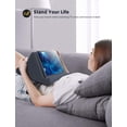 thumbnail image 2 of Soporte para tableta, soporte para almohada para tableta: almohadilla suave para cama, base para tableta con soporte para lápiz óptico y bolsillo, para iPad Pro 12.9, Air, Mini,... LingWen 9024736127108, 2 of 5