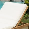 thumbnail image 6 of Allison Teak Finish Acacia Wood Chaise Lounge With Cushion, 6 of 8