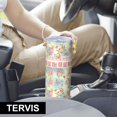 thumbnail image 6 of Pioneer Flower Floral Print Pattern 20oz Skinny Tumbler with Straw & Lid, Double Wall Vacuum Insulated Cup, Leak-Proof, Cup Holder Friendly, Hot 6H Cold 12H, 6 of 6