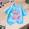 thumbnail image 4 of WEAIXIMIUNG T-Shirt à Manches Longues Enfants Fille Mignonne Mode Imprimé Col Rond T-Shirt à Manches Courtes Été Confortable Décontracté Ample T-Shirt Hauts 6-8 Ans, 4 of 4