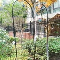thumbnail image 4 of Yardi Yard 4 Pack Metal Garden Trellis for Climbing Plants Outdoor 86.7'' x 19.7'' Rustproof Plant Support Rose Trellis Netting Trellis Black, 4 of 14